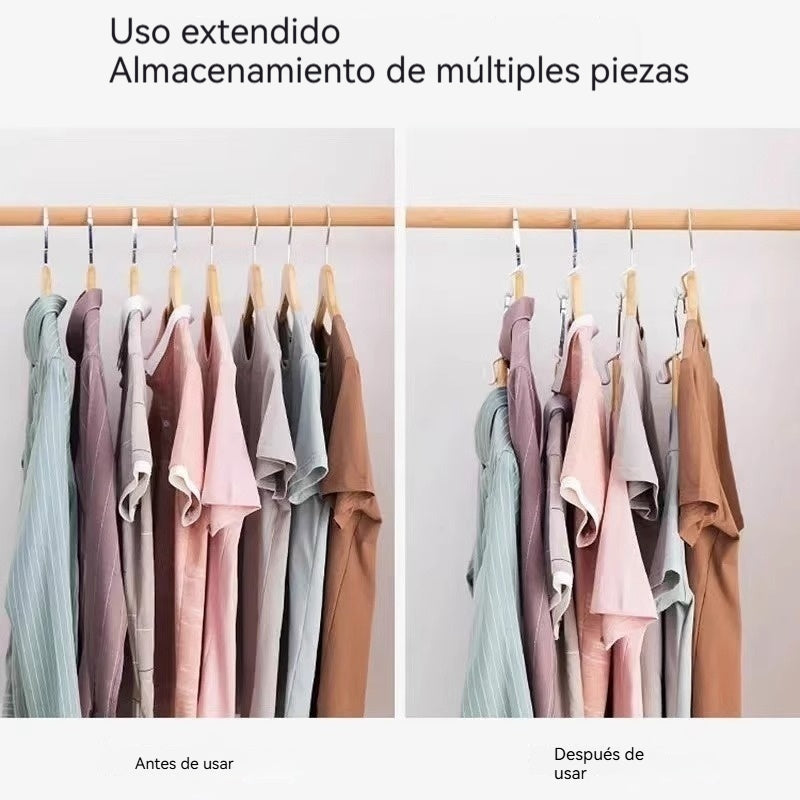 Conector para Percheros Permite Superponer Ganchos para Ropa.