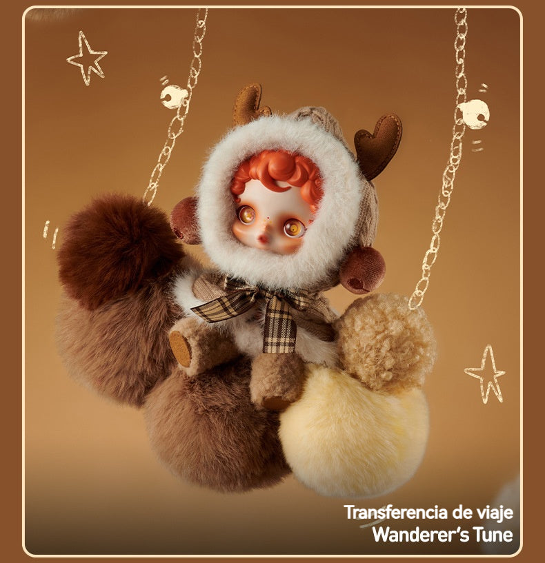 Llavero de Peluche de POP MART SKULLPANDA en Caja Sorpresa