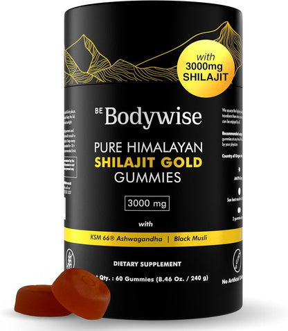 Gomitas de Shilajit Puro del Himalaya Be Bodywise Gold