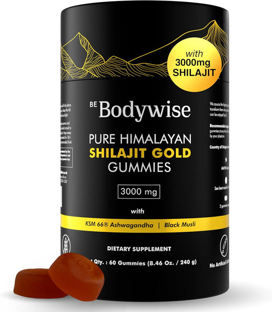 Gomitas de Shilajit Puro del Himalaya Be Bodywise Gold