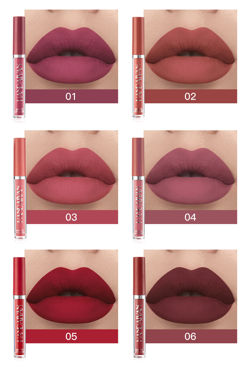 OIX Labiales Mate de larga duración (6PICS)