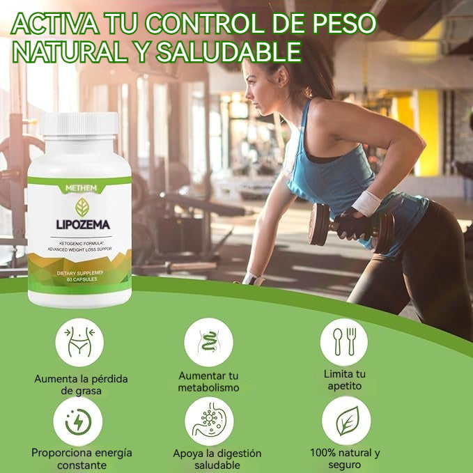 Suplemento para el cuidado de la salud Lipozem Advanced BHB Formula