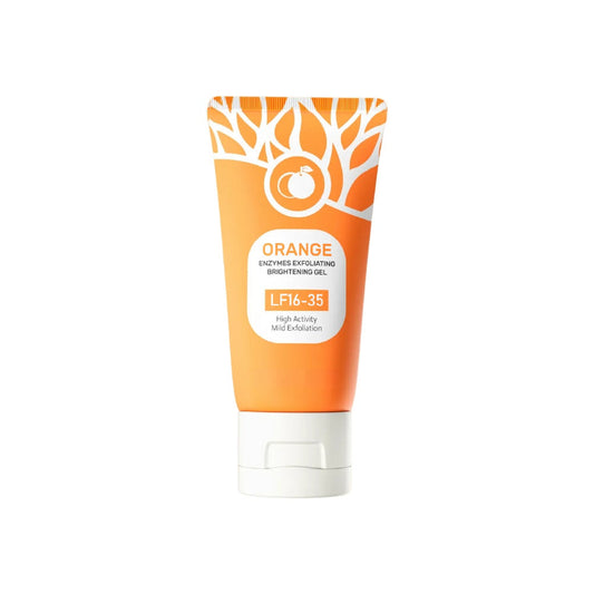 Gel exfoliante suave con enzimas de naranja
