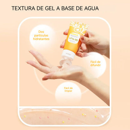 Gel exfoliante suave con enzimas de naranja