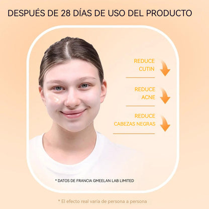 Gel exfoliante suave con enzimas de naranja