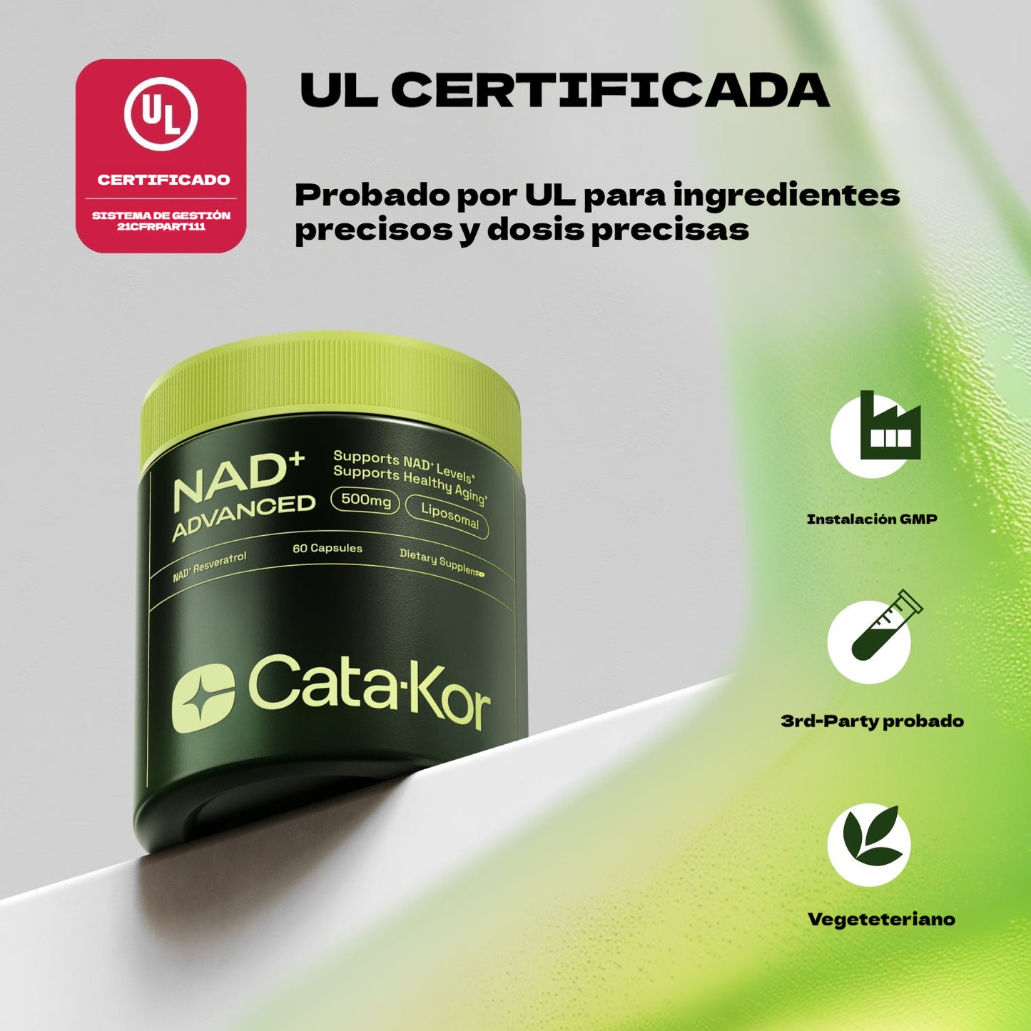 Suplementos de NAD+ para la energía, la concentración y el antienvejecimiento de la piel