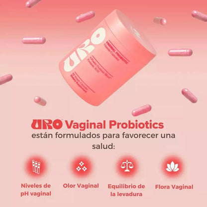 Cápsulas probióticas vaginales URO (2 frascos)