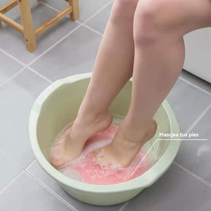 Almohadilla de masaje de silicona para limpieza de pies