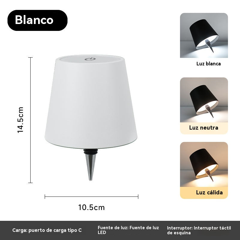 Luz enchufable para botella de vino
