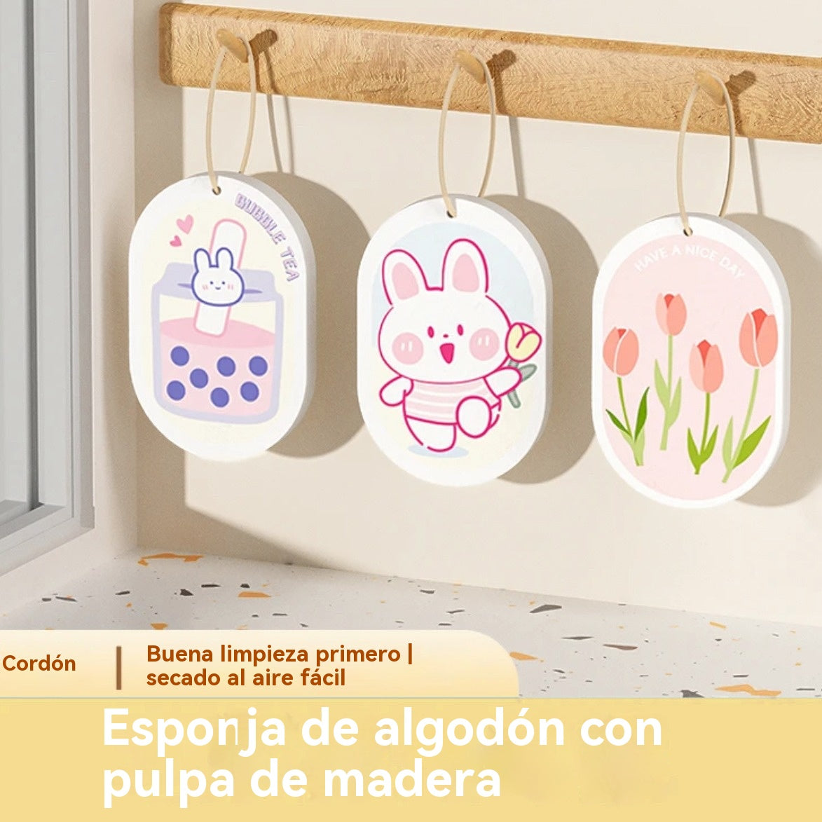 Toallita de esponja comprimida