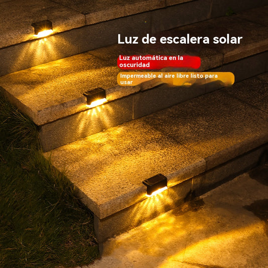 6 luces solares para escalones