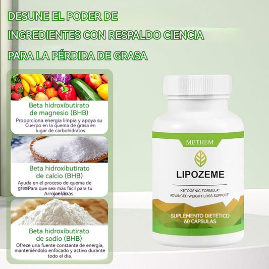 Suplemento para el cuidado de la salud Lipozem Advanced BHB Formula